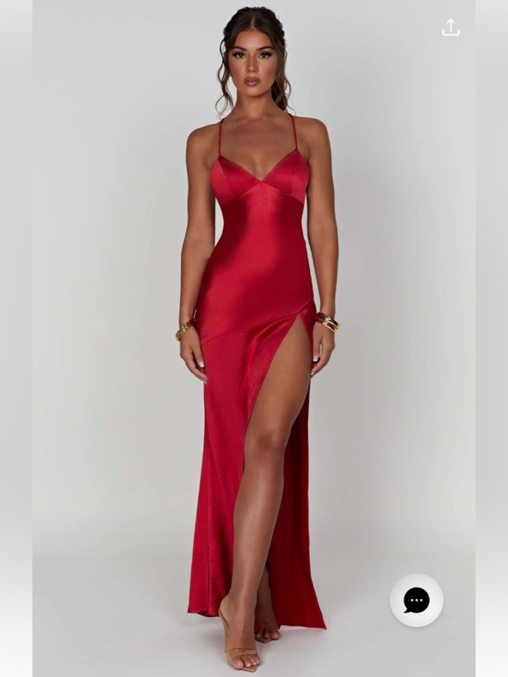 BABYBOOFASHION Isobel Maxi Dress NWT- Red XS